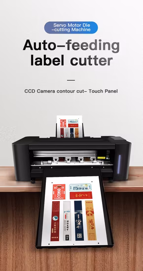 Máquina cortadora de papel de alimentación de papel automática con cortador de hojas múltiples de sistema de brazos